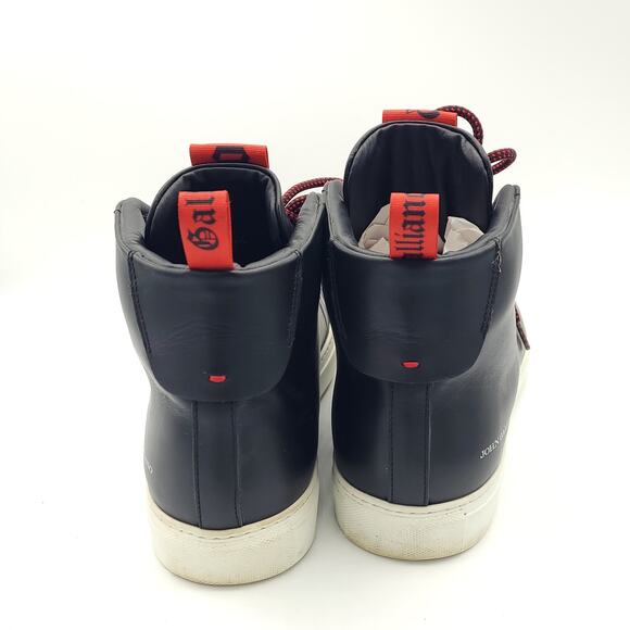 JOHN GALLIANO High Top Black Red Laces men\'s size 10.5 US 44 EU main image 8